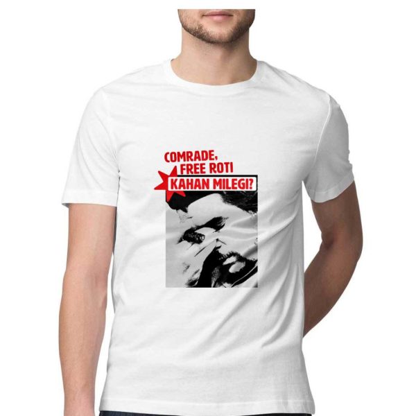 Roti kahaan milegi comrade buy funny anti communist t shirt in india White