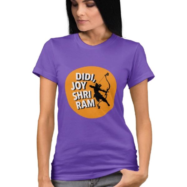 Didi joy shriram t shirt capistan club funny tshirt india Purple women
