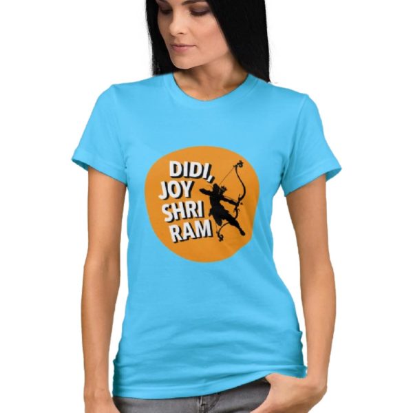Didi joy shriram t shirt capistan club funny tshirt india skyblue women
