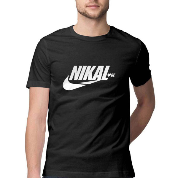 Nikal LoveDe funny Tshirt black Rupees 449 buy now capistan club india free shipping
