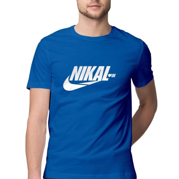 Nikal LoveDe funny Tshirt royal blue Rupees 449 buy now capistan club india free shipping.jpg