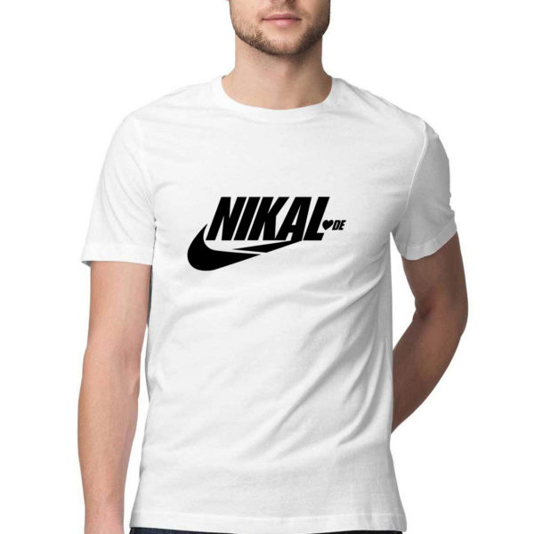 Nikal LoveDe funny Tshirt white Rupees 449 buy now capistan club india free shipping
