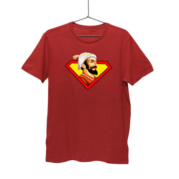 Shivaji Maharaj | Maroon | T-shirt best price only on Capistan Club. Free Delivery. Cash on Delivery in India.