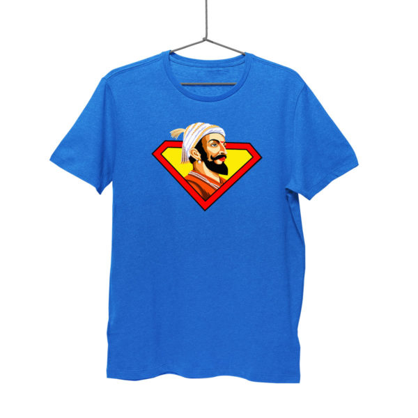 Shivaji Maharaj Super man royal blue T shirt india best price free delivery cod capistan club for men Myntra Souled store bewkoof amazon