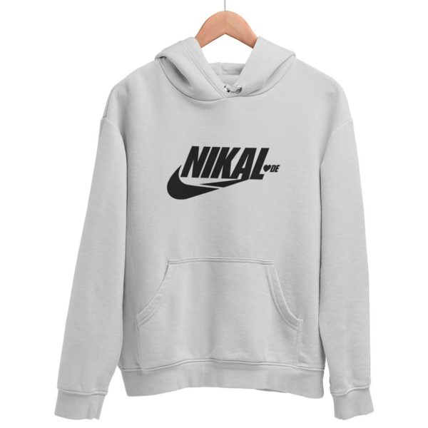 Nikal Lavde laude funny hoodie sweat shirt melange grery Rupees 449 buy now capistan club india free shipping