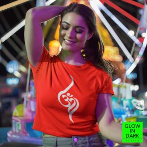 Om – Glow in Dark Crop Tops for Women