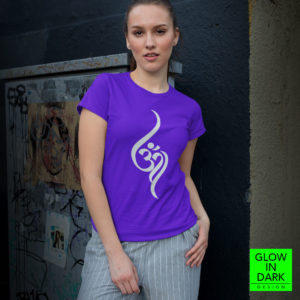 Om - Glow in Dark T shirt for Women