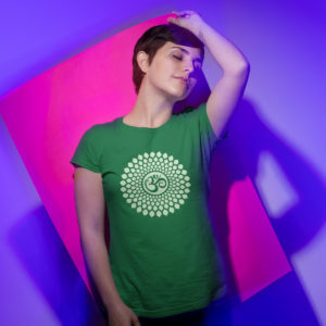 Om Mandala - Glow in Dark T shirt for Women