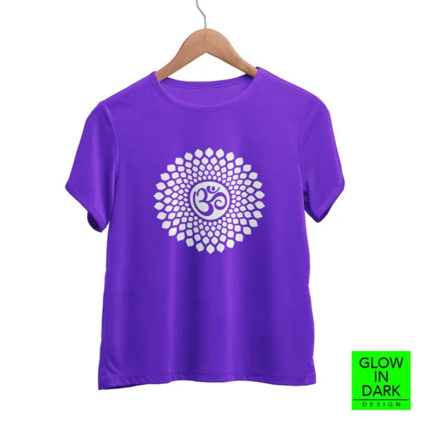 Aum OM Glow in dark radium T shirt bewakoof flipkart souled store best price free delivery cod capistan club purple t shirt for women