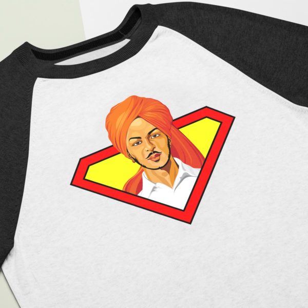 Bhagat Singh Raglan for men white best price cash on delivery free shipping capistan club souled store jabong amazon myntra