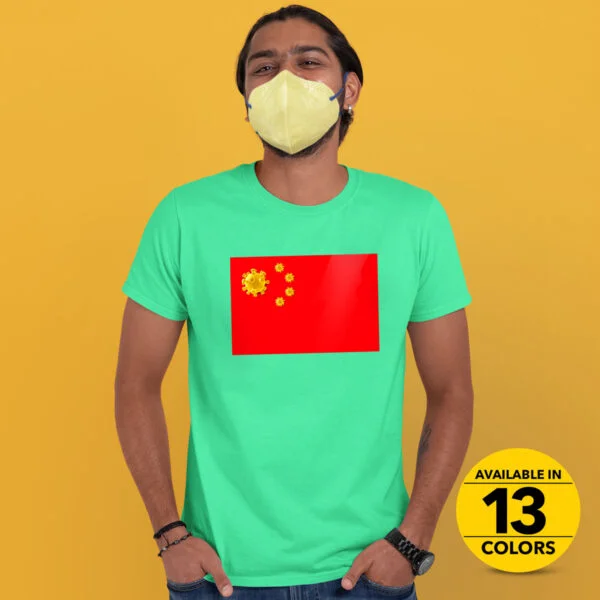 Covid corona wuhan virus china T shirt india best price free delivery cod capistan club golden yellow Tshirts for men model