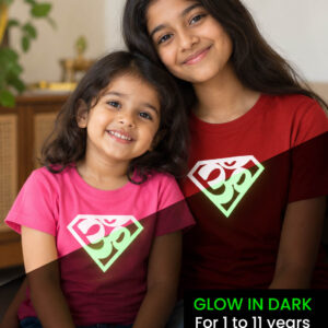 Glow in dark T shirts for girls. 11 to 2 years old.